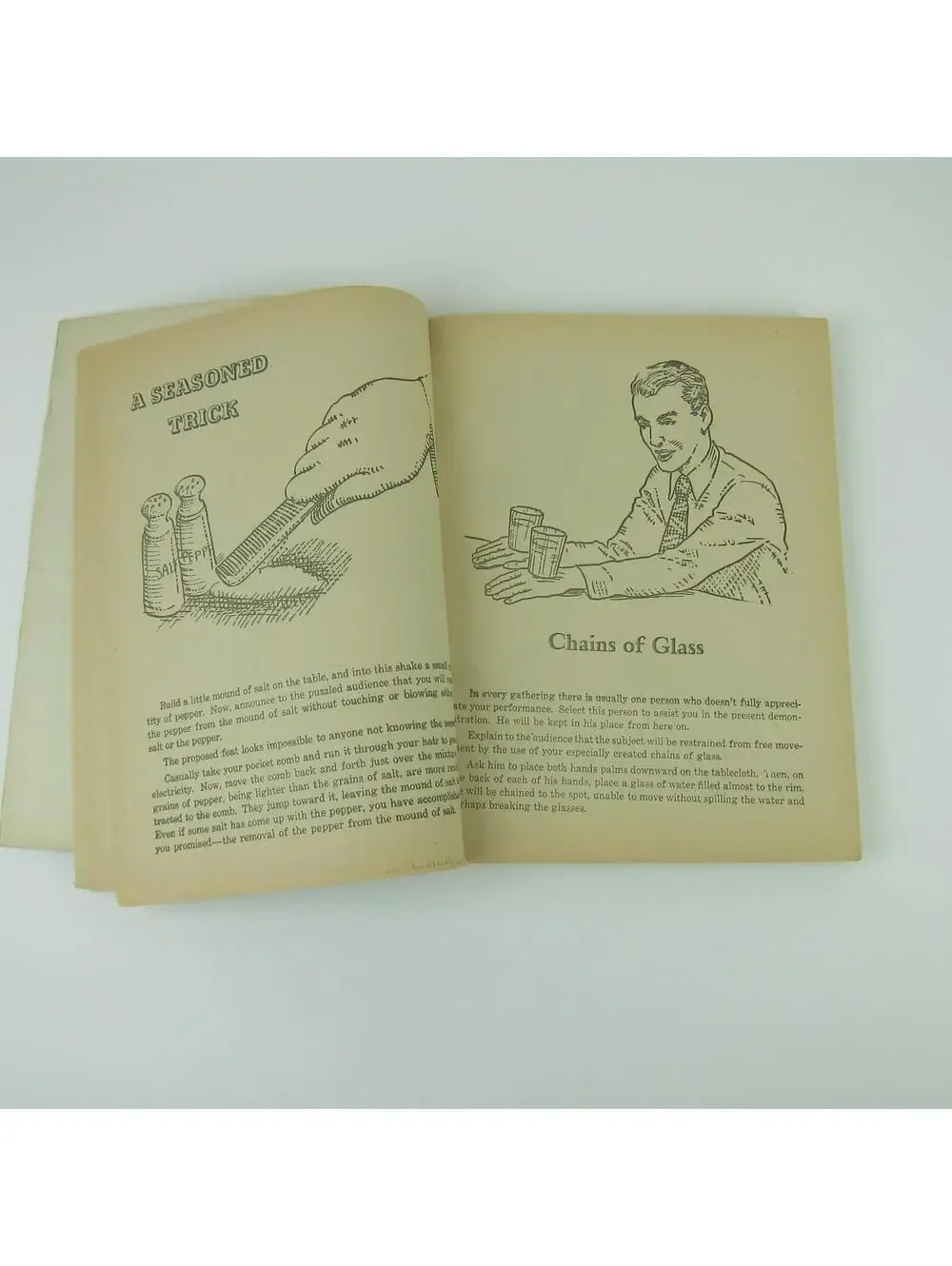 Dunninger's Book of Magic Tricks Illustrated Paperback Saalfield Vintage 1951